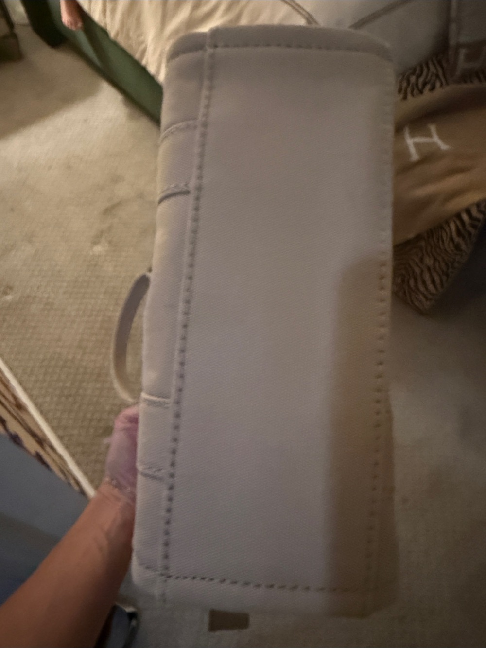 Marc Jacobs Beige Canvas Tote with Bold Black Logo Strap - Picture 7 of 7